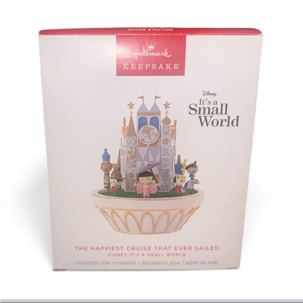 Disney It's a Small World Keepsake Ornament with Multicolor Design